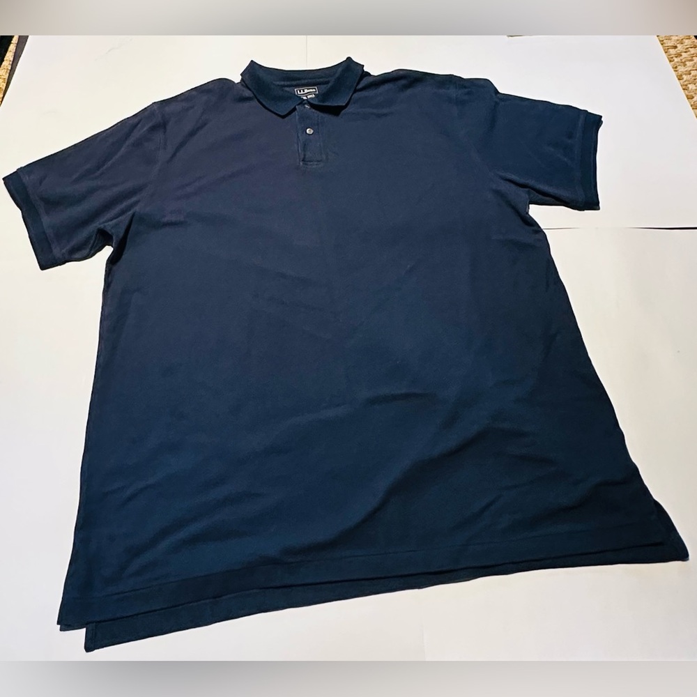 L.L. Bean Men's Premium Double L® Polo, Banded Short-Sleeve Without Pocket
